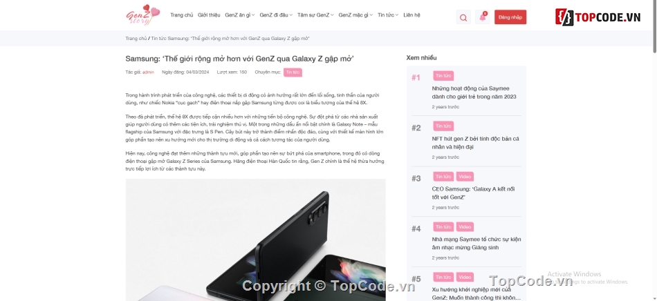 web gen z,web story,web tin tức giá rẻ,theme wordpress giá rẻ,web giá rẻ nhất,web giới trẻ